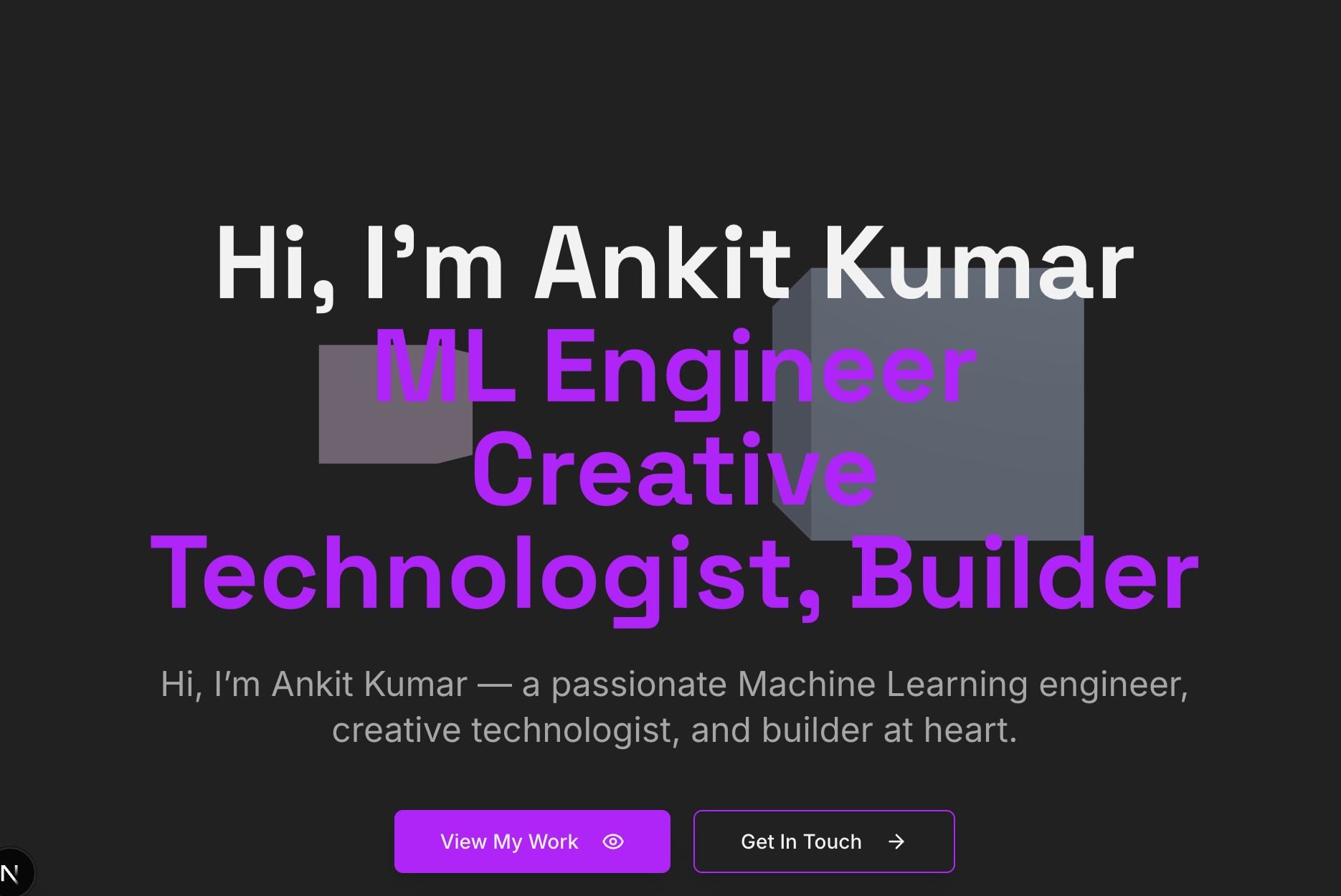 Personal Portfolio Website